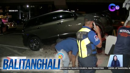 SUV, inararo ang ilang barrier sa Commonwealth Avenue | BT