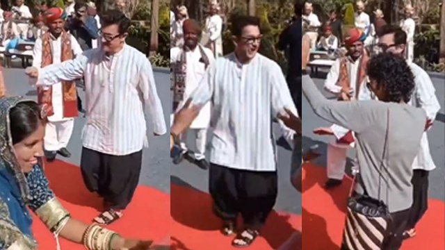 Ira Khan Udaipur Wedding में Aamir Khan Ex Wife Kiran Rao Rajasthani Dance Inside Video Viral