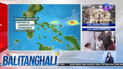 Rainfall Advisory, nakataas sa ilang bahagi ng Bicol Region | BT