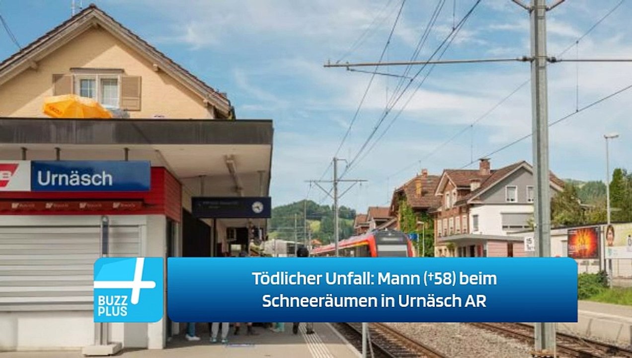 Tödlicher Unfall: Mann (†58) beim Schneeräumen in Urnäsch AR