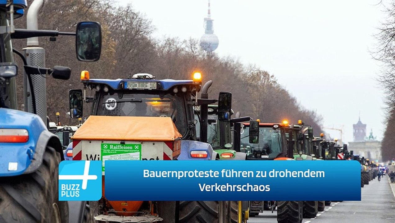 Bauernproteste führen zu drohendem Verkehrschaos