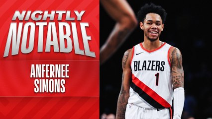 Nightly Notable: Anfernee Simons' 38-Point Game Sparks Trail Blazers' Overtime Win 🏀