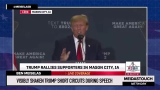 VISIBLY SHAKEN Trump SHORT CIRCUITS during Speech