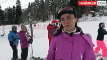 Artvin Atabarı Kayak Merkezi Hafta Sonu Ziyaretçilerini Ağırladı