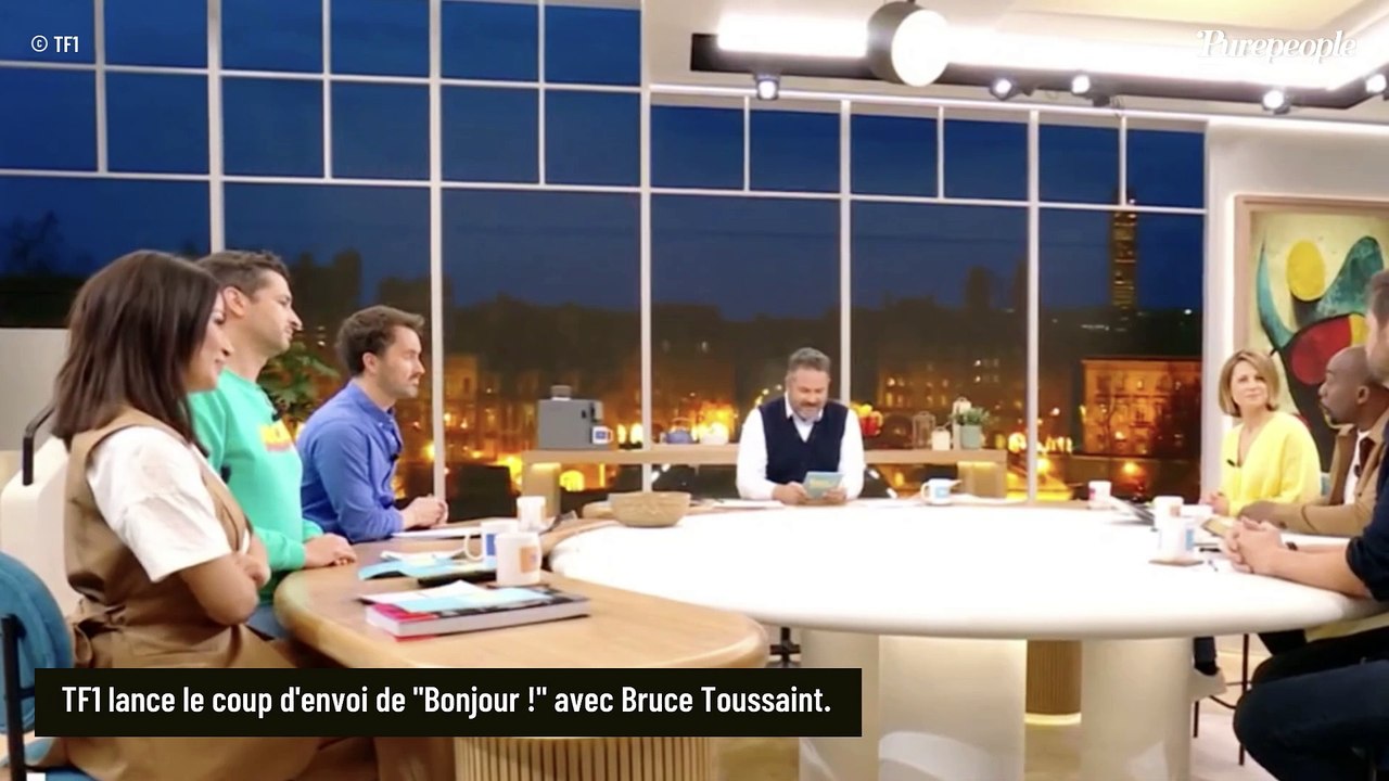 Bruce Toussaint fait sa rentrée sur TF1 avec Bonjour ! et rencontre un premier couac, "on est déjà..."