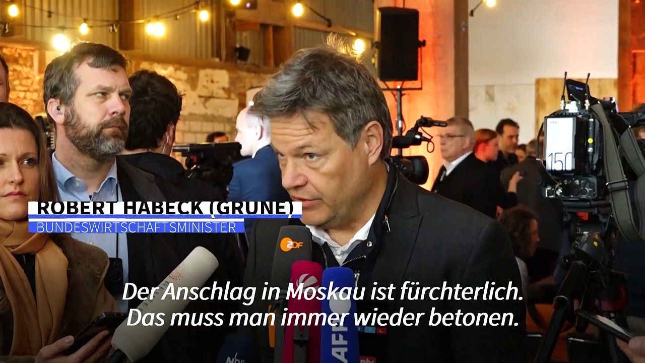 Habeck: Russland hat Anschlags-Warnungen 'nicht berücksichtigt'