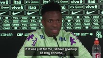 Vinicius in tears as answer on racism leads to ovation