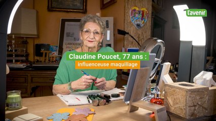 Claudine Poucet, de Wasseiges, influenceuse maquillage à 77 ans