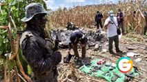 Aeronave robada en #Morelos se estrella cargado de armas y droga