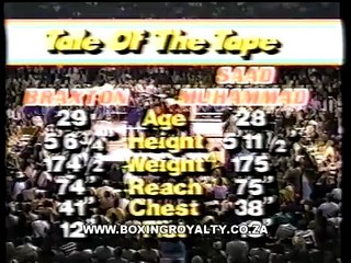 Dwight Braxton vs Matthew Sadd Muhammad - HBO 8-7-82