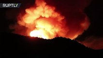 Incendios forestales en las Islas Gran Canaria, España