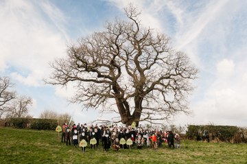 World record attempt for the most people dressed as Charles Darwin at once