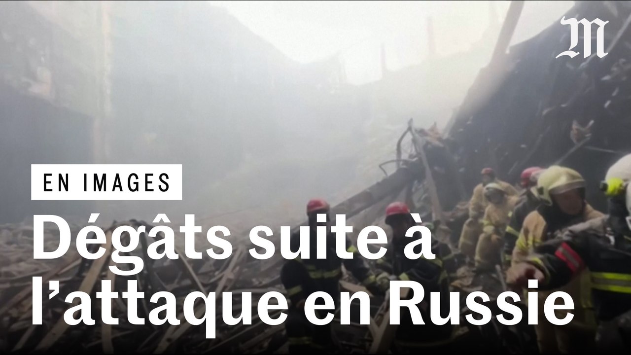 Attentat près de Moscou : les images de la destruction du Crocus City Hall, au lendemain de l’attaque