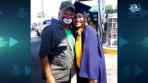 Así reaccionó un payasito al ver a su hija recién graduada