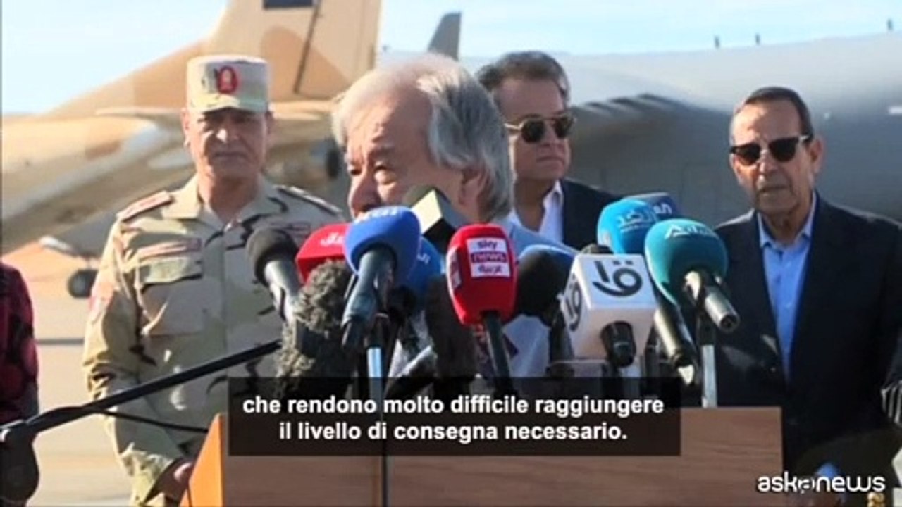 Guterres (Onu): "Israele mantiene degli ostacoli agli aiuti" per Gaza