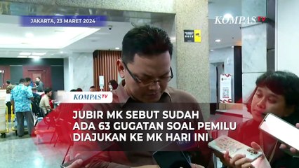 Jubir MK Sebut Sudah Terima 63 Gugatan Hasil Pemilu hingga Hari ini