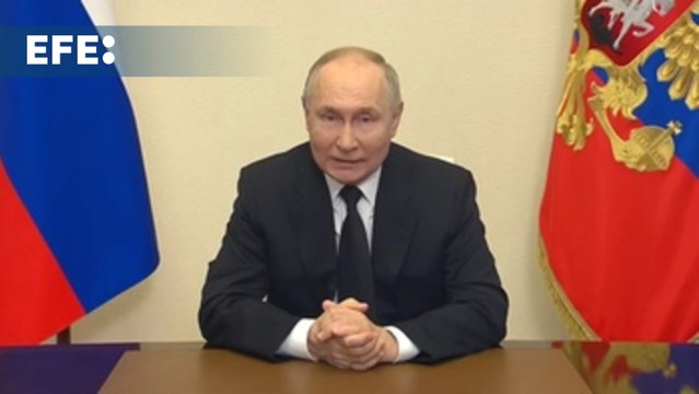 Putin clama venganza contra quienes encargaron el salvaje atentado de Moscú