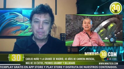 Carlos Nuño la voz de La Grande de Madrid hoy en exclusiva por minuto30
