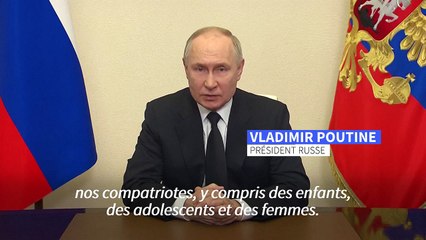 Attaque de Moscou: Poutine évoque l'Ukraine sans mentionner la revendication jihadiste