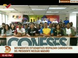 Movimientos estudiantiles respaldan candidatura presidencial de Nicolás Maduro para comicios del 28J