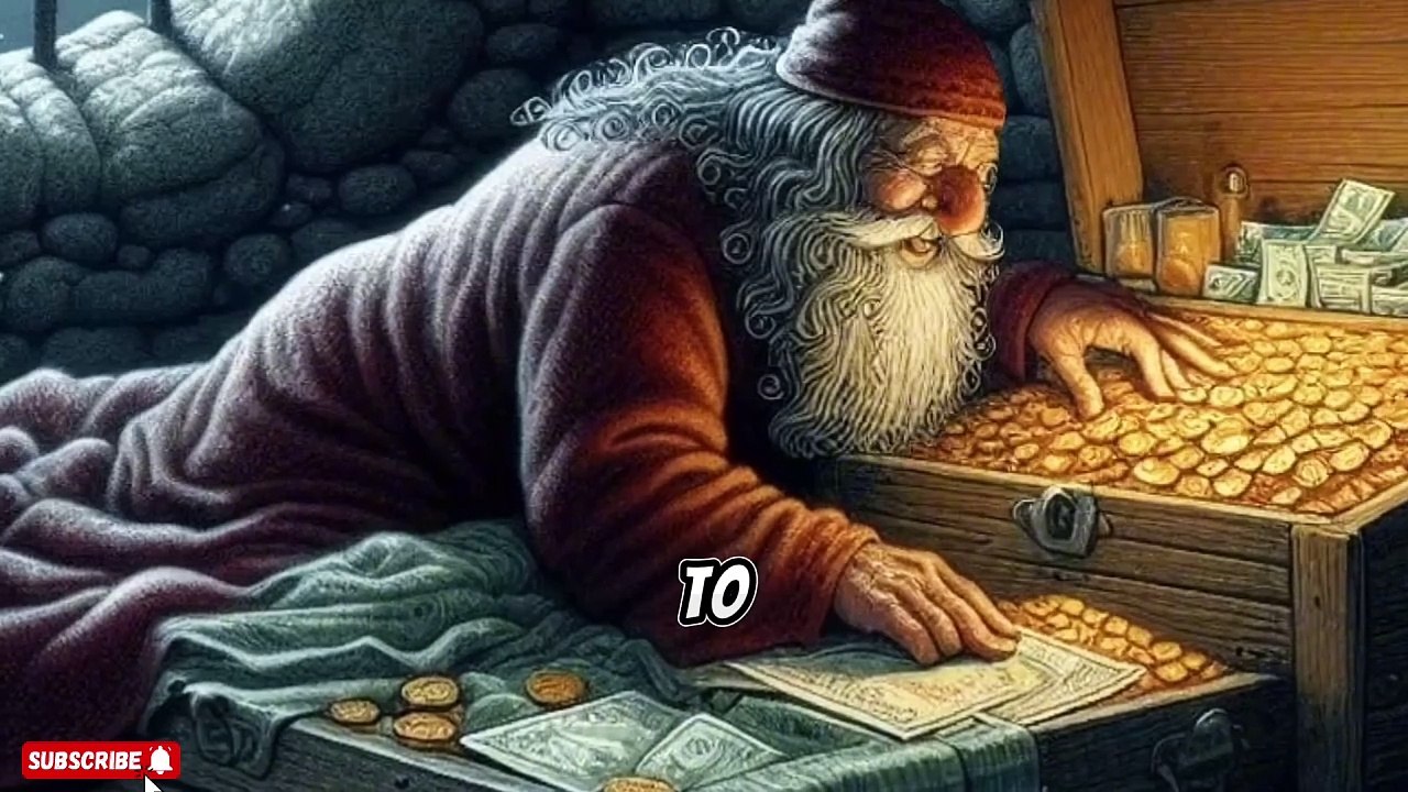 A miser and his gold English moral motivation story