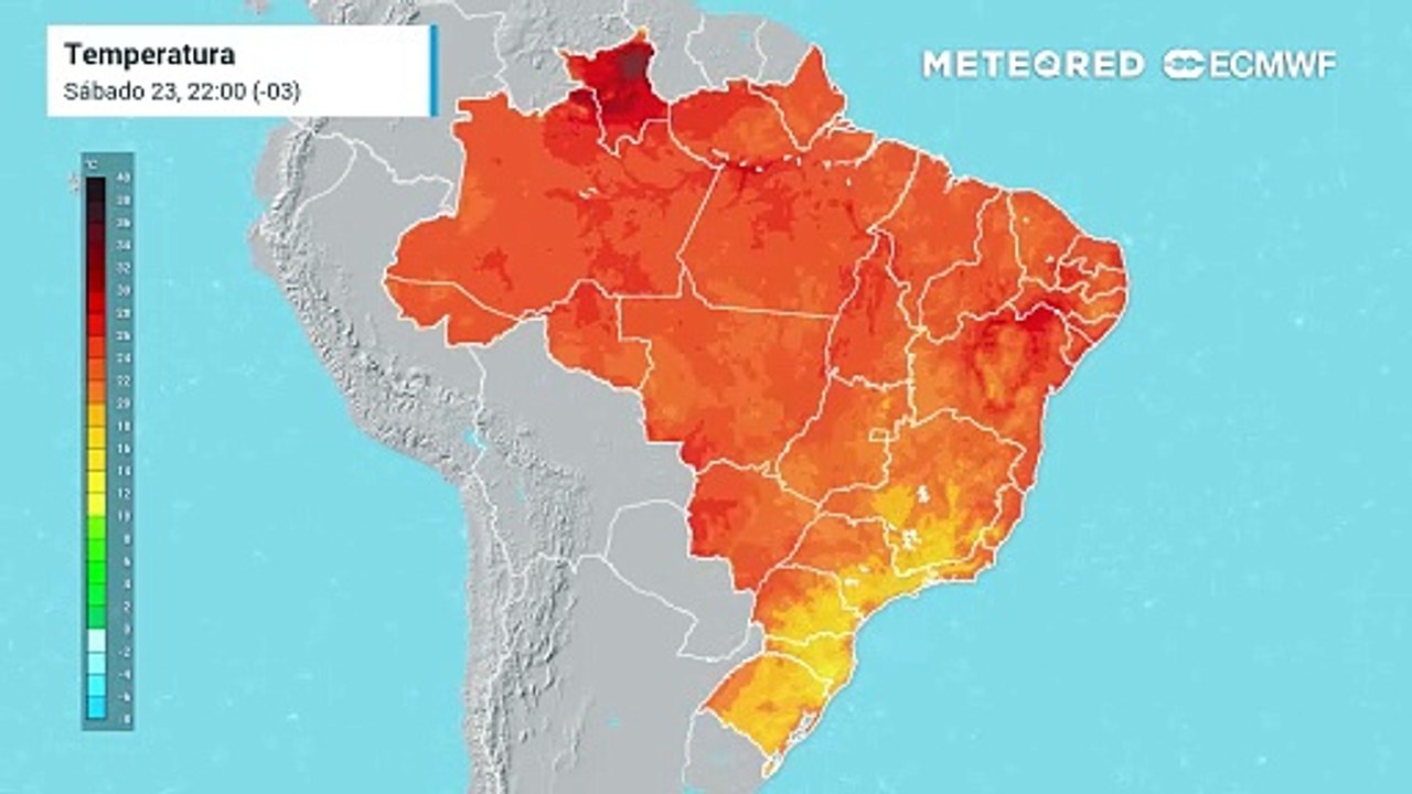 As temperaturas deverão se elevar no Centro-sul nos próximos dias