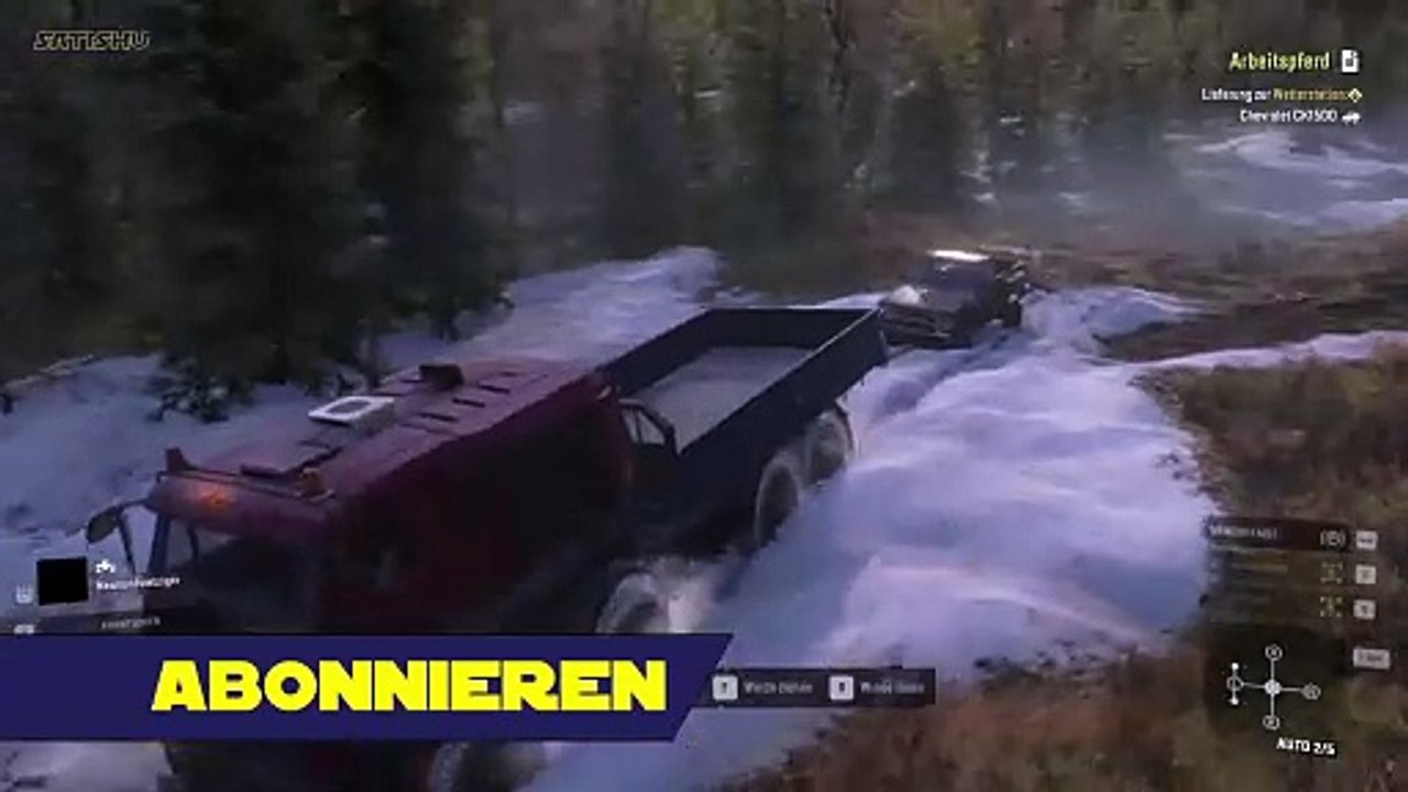 In der Abendsonne noch ein schnelles Bad nehmen. SnowRunner #457