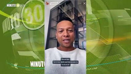 Lo estoy haciendo Guarín reapareció en sus redes con mensaje positivo