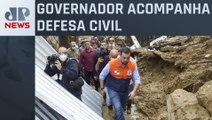 De Petrópolis (RJ), Cláudio Castro pede que moradores redobrem cuidados com as chuvas
