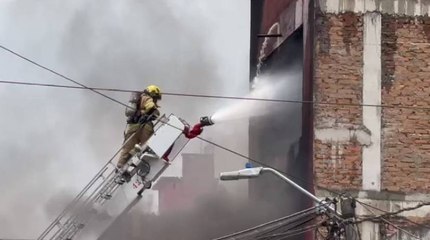 Gigantesco incendio en centro de Cali dejó millonaria pérdida para una empresa de calzado