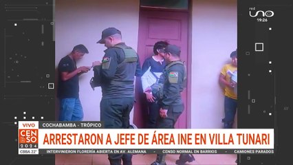 arrestaron a jefe de área en Villa Tunari