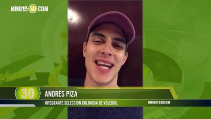 REPORTAJE 3 Voleibolista Andrés Piza reveló anécdotas del entrenamiento virtual