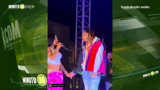 Yailin le dedicó tiernas palabras a Tekashi 6ix9ine en pleno concierto