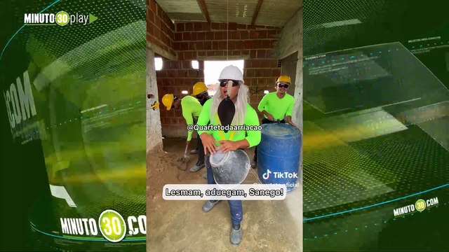 Albañiles se vuelven virales por usar sus herramientas para tocar canciones