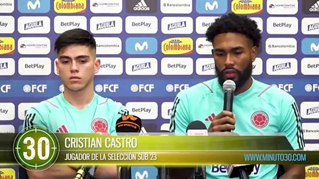 Vamos muy tranquilos a dar lo mejor Cristian Castro jugador de la Selección Colombia sub23