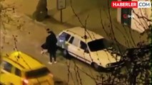 İzmir'de sokak ortasında kadına şiddet kamerada