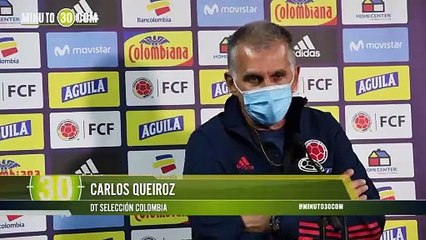 Carlos Queiroz calificó como “justo” el empate entre Colombia y Chile