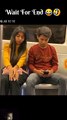 Romantic Sleeping Prank On Strangers In The Metro  | Cute Girls  #Short #Prank #comedy #viral #Shorts