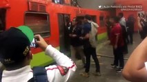 Choque de trenes en metro Tacubaya en Ciudad de México, al menos un muerto