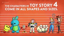 La altura de los personajes de Toy Story 4 - Pixar en los Numeros