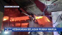 10 Mobil Damkar Dikerahkan, Untuk Padamkan Kebakaran Rumah Padat Penduduk di Bandung Barat
