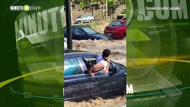 Fuerte tormenta causó en la tarde de este jueves graves daños en Zaragoza, España