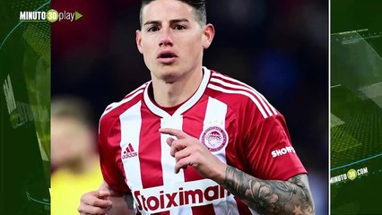Primer doblete de James El colombiano fue protagonista en la Liga de Grecia