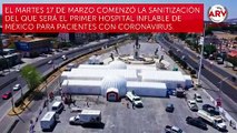 hospital inflable para pacientes con coronavirus en México