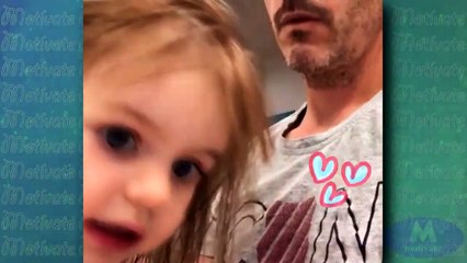 Download Video: La hija de Mauricio Ochmann y Aislinn Derbez, Kailani le pide a su papá que se quite la barba