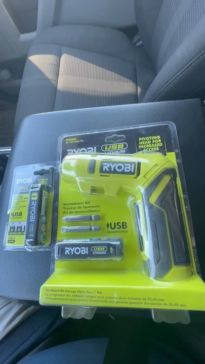 Went in Home Depot for some 1/2” #8 screws this morning and I came out with a new Ryobi screwdriver and battery system