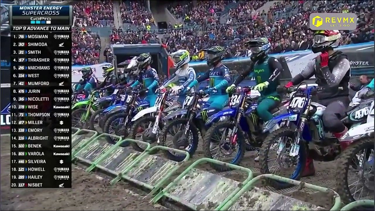 2024 AMA Supercross Seattle 250 SX Heat 2 video Dailymotion