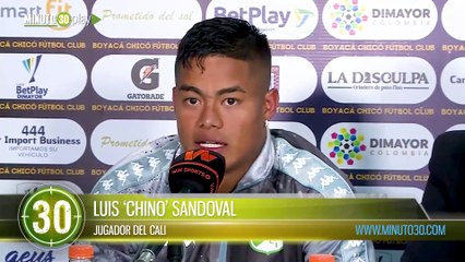 Yo me quedo con la resiliencia Chino Sandoval sobre su semestre con el Cali