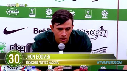 Estoy orgulloso por la presentación que hicieron Jhon Bodmer sobre la derrota contra el Tolima