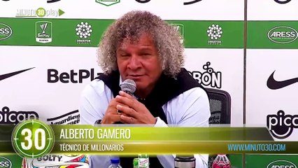 Le ganamos a un equipo fuerte Alberto Gamero quedó insatisfecho por la falta de gol del Millonarios contra Nacional